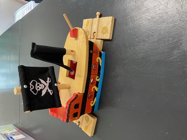 WOODEN PIRATE SHIP