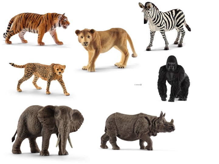 schleich jungle animals